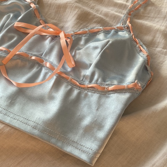 Sugar Thrillz matching skirt and top in light blue size XS - Picture 3 of 3